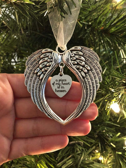 Angel Wings | Een stukje van mijn hart is in de hemel Ornament