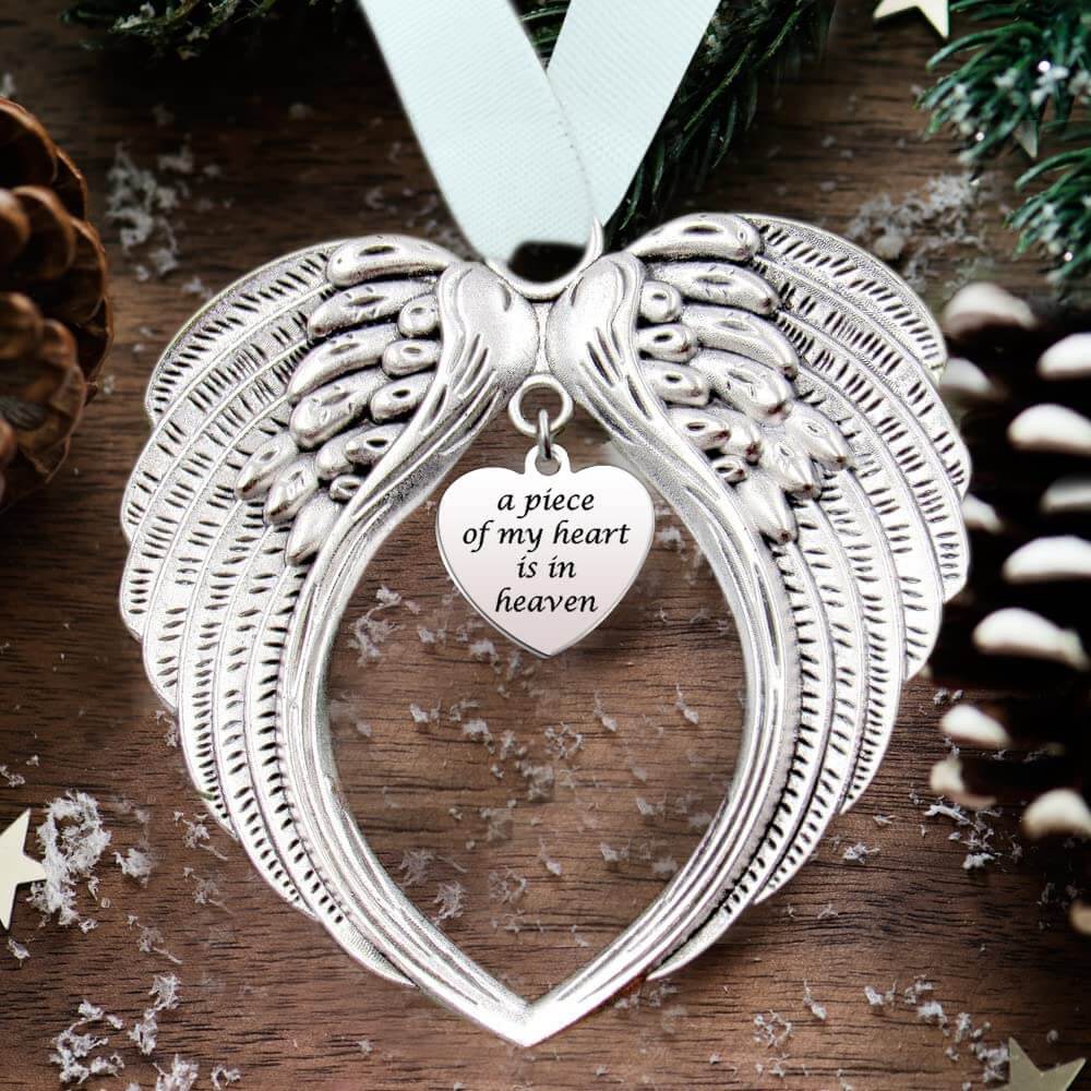 Angel Wings | Een stukje van mijn hart is in de hemel Ornament