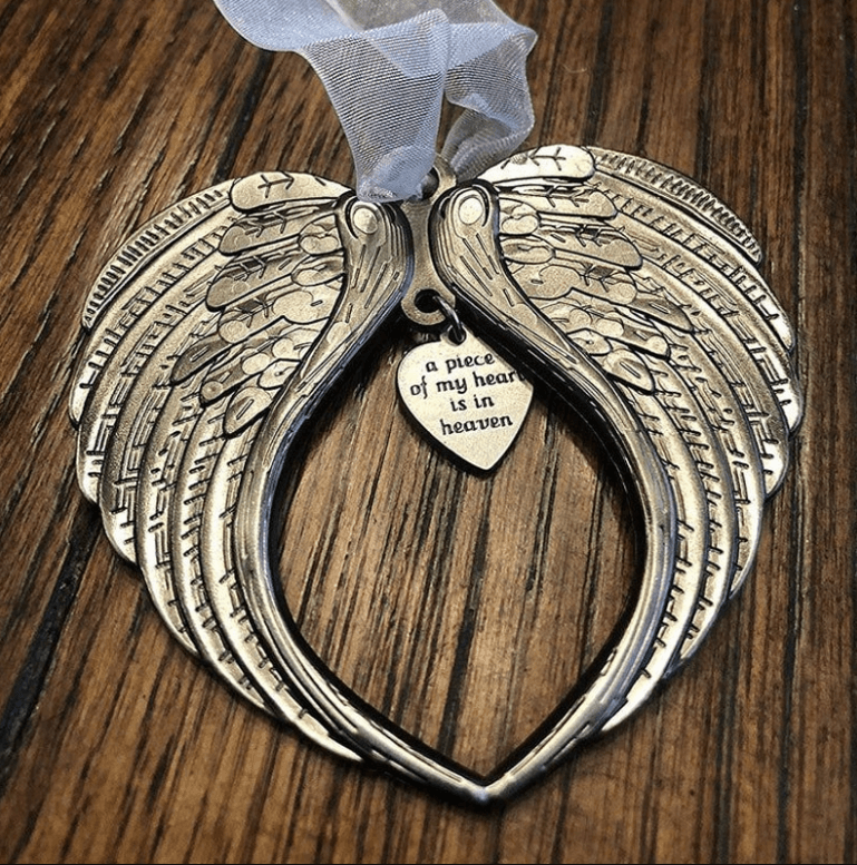 Angel Wings | Een stukje van mijn hart is in de hemel Ornament