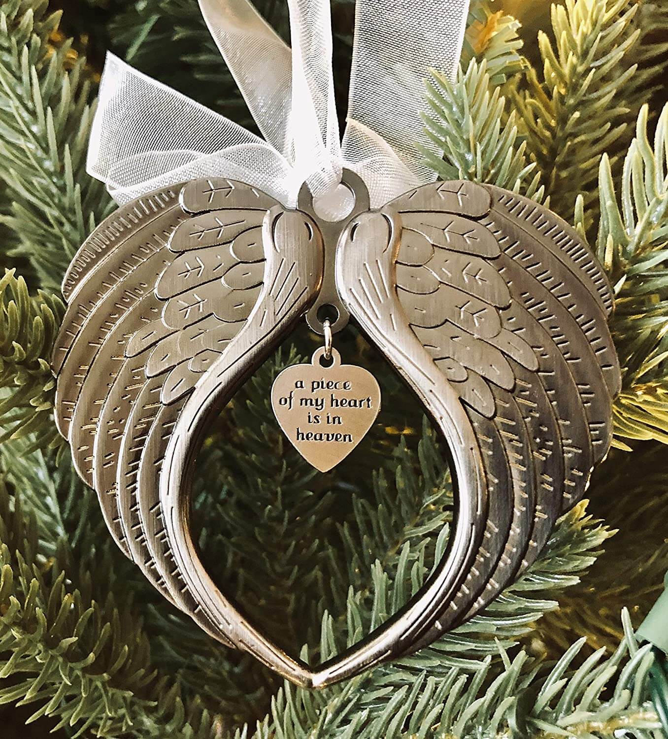 Angel Wings | Een stukje van mijn hart is in de hemel Ornament