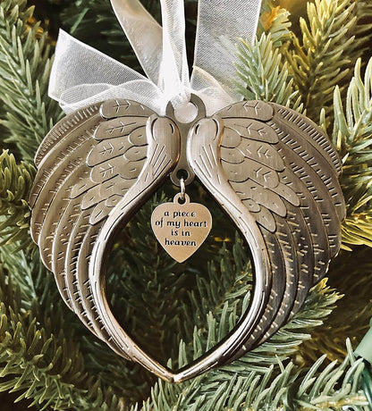 Angel Wings | Een stukje van mijn hart is in de hemel Ornament