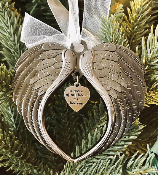 Angel Wings | Een stukje van mijn hart is in de hemel Ornament