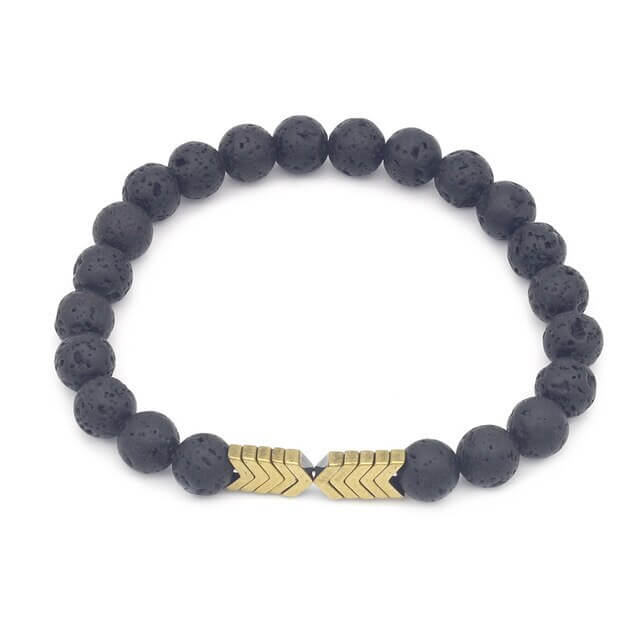Pijl Lava Steen Armband