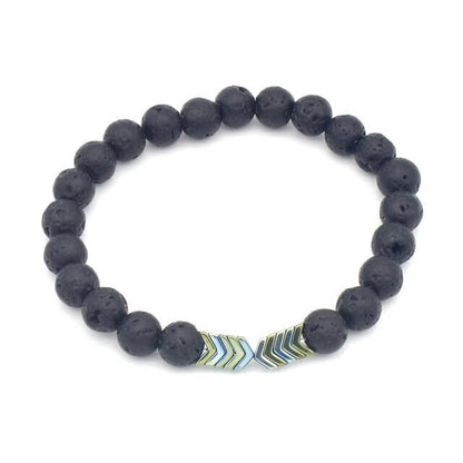 Pijl Lava Steen Armband