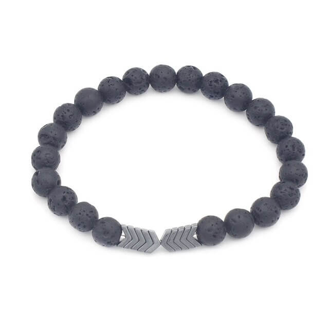 Pijl Lava Steen Armband