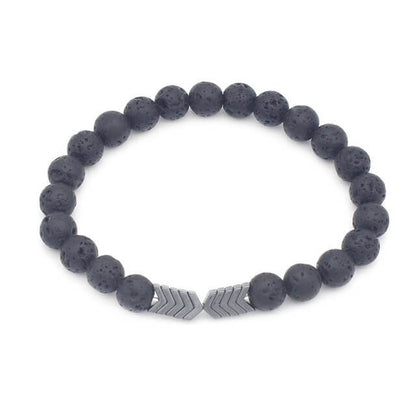 Pijl Lava Steen Armband