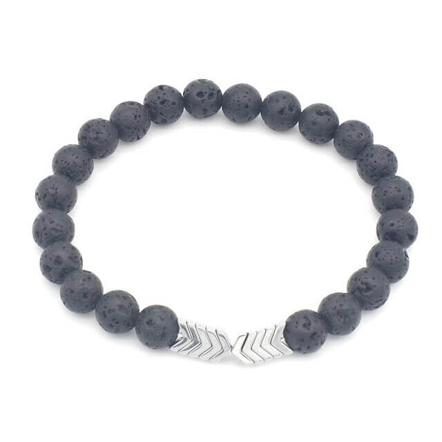 Pijl Lava Steen Armband
