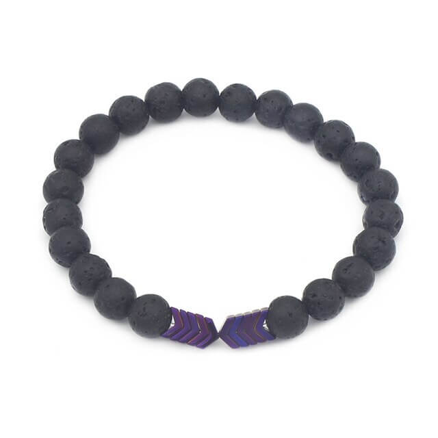 Pijl Lava Steen Armband