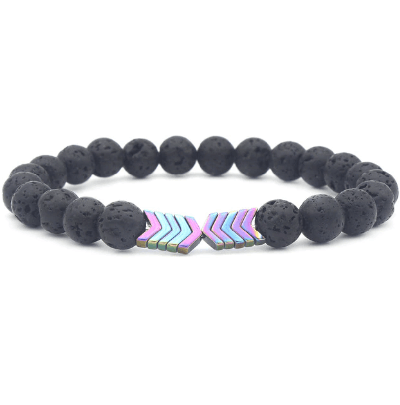 Pijl Lava Steen Armband