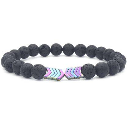 Pijl Lava Steen Armband