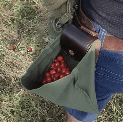 Leder Waxed Canvas zakje