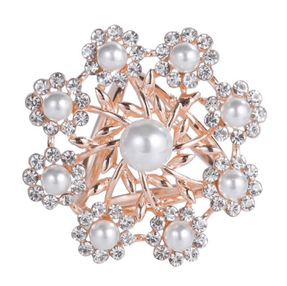 Parel & Kristal Sterrensprong Broche