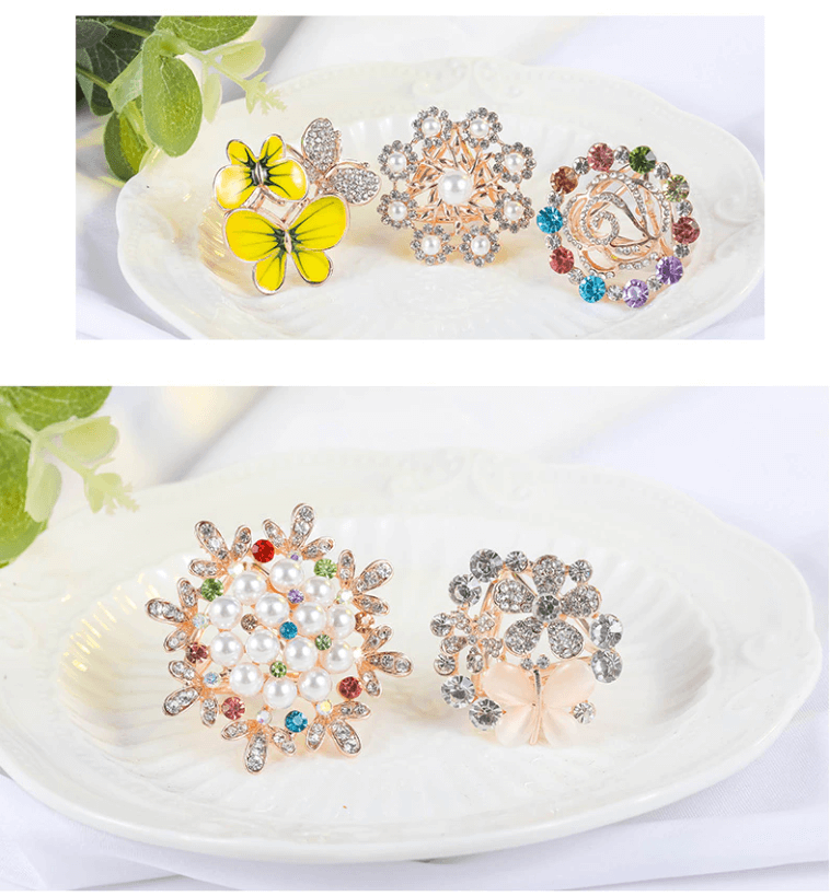 Parel & Kristal Sterrensprong Broche
