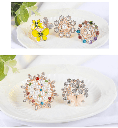 Parel & Kristal Sterrensprong Broche