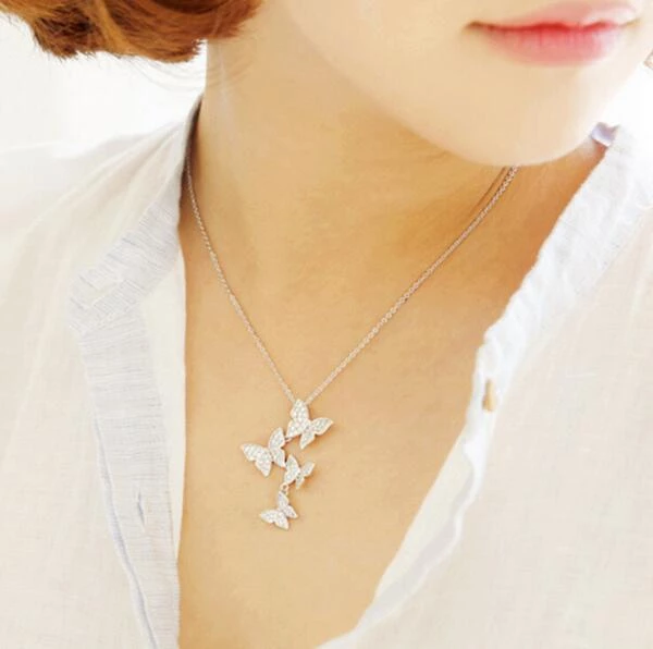 Zirkoon Vlinder Ketting