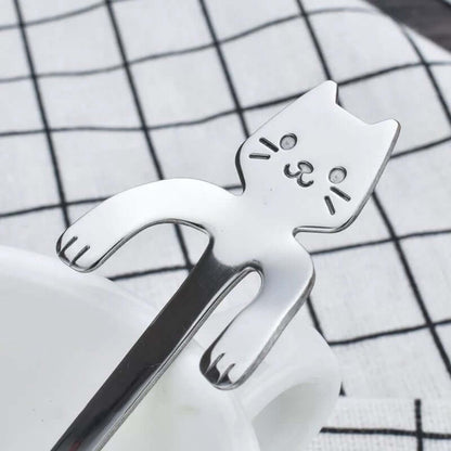 Roestvrij stalen Katten Theelepel