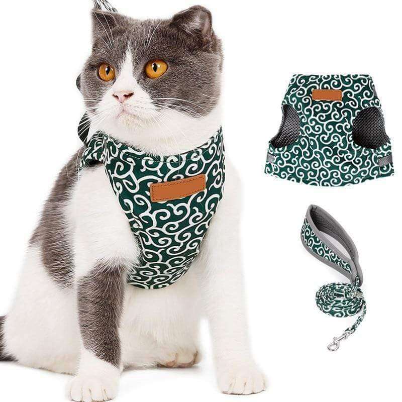 Kattenvest Harnas Set