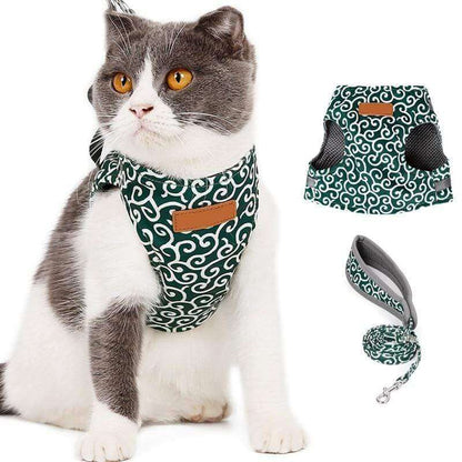 Kattenvest Harnas Set