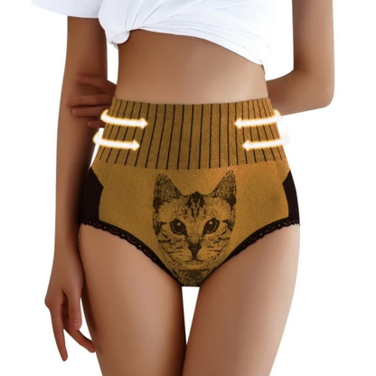 Liftende Hoge-Taille Kat Ondergoed