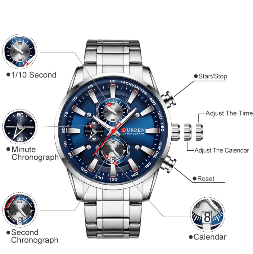 Curren Heren Zakelijk Horloge