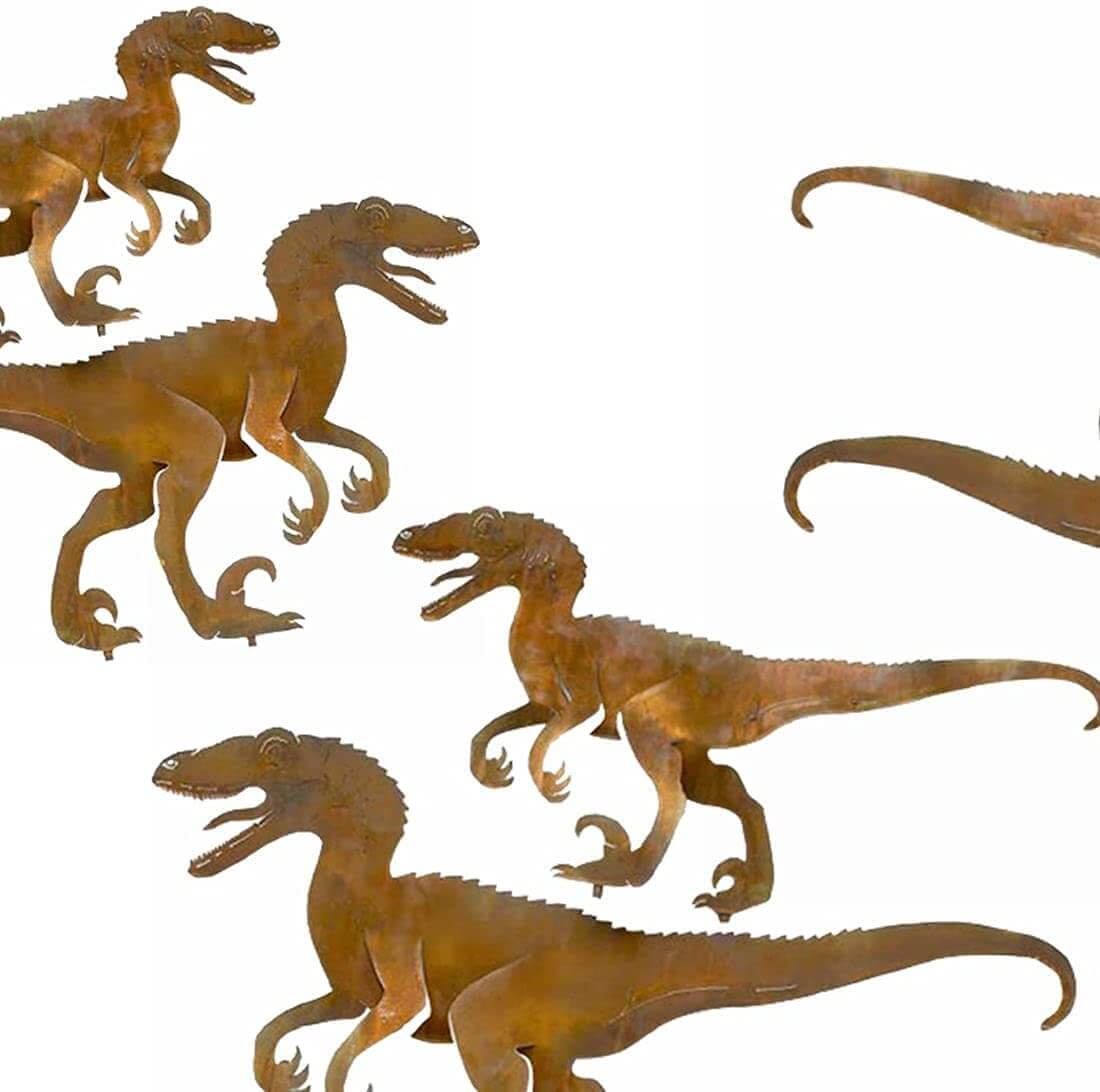 Metalen Dinosaurus Werf Kunst