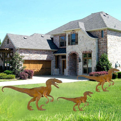 Metalen Dinosaurus Werf Kunst