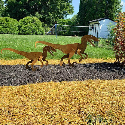 Metalen Dinosaurus Werf Kunst