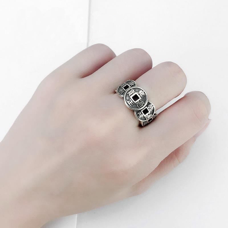 Vijf Keizers Munten Auspicious Ring