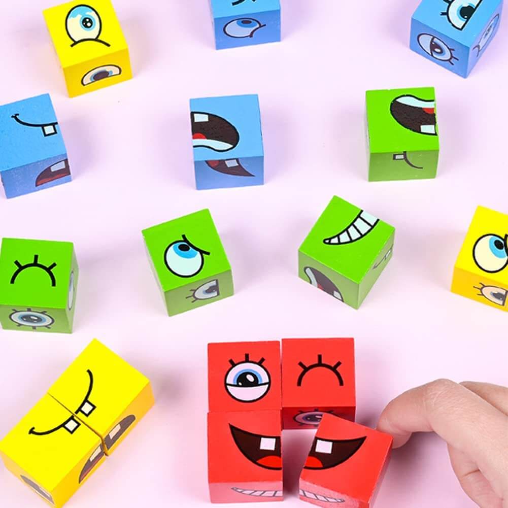 Expressie Puzzel Bouwstenen