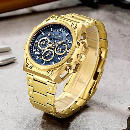 Megir Skeleton Chronograaf Horloge