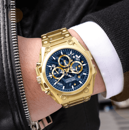 Megir Skeleton Chronograaf Horloge