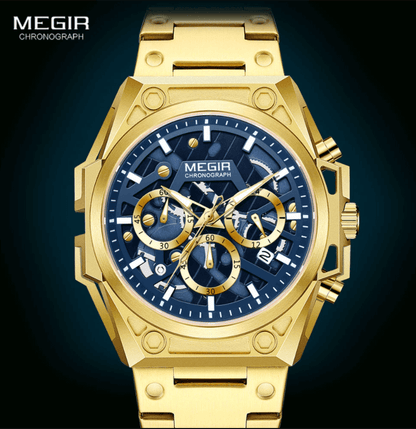 Megir Skeleton Chronograaf Horloge