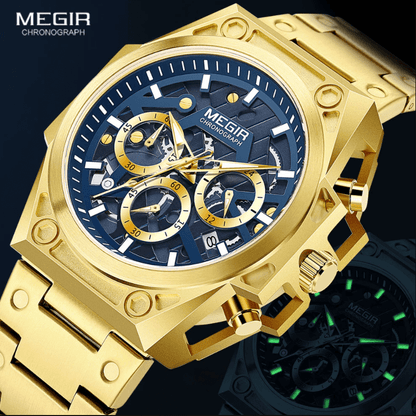 Megir Skeleton Chronograaf Horloge