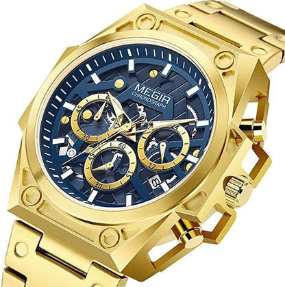 Megir Skeleton Chronograaf Horloge