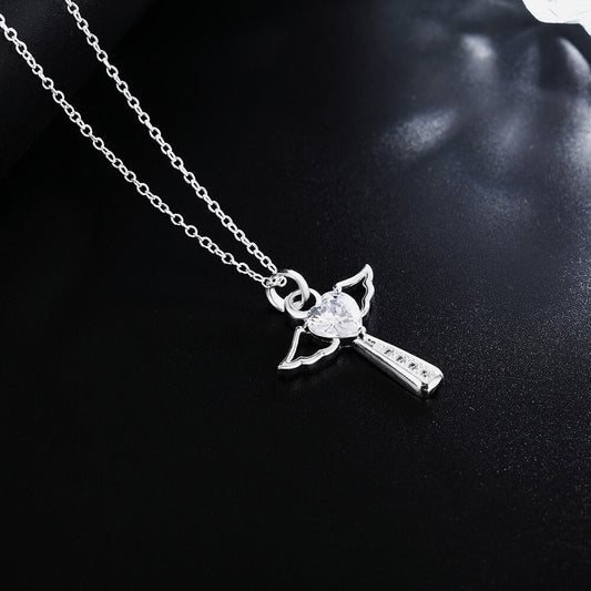 Engel Vleugels Kruis Ketting