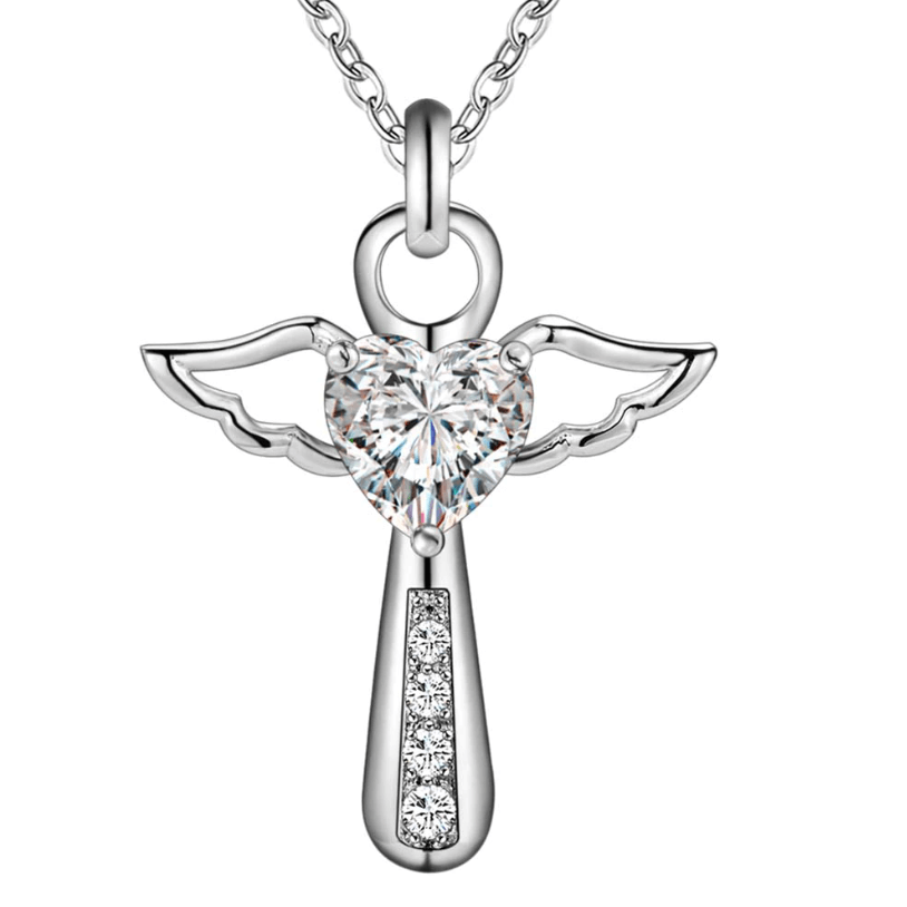 Engel Vleugels Kruis Ketting