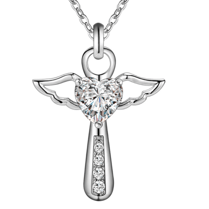 Engel Vleugels Kruis Ketting