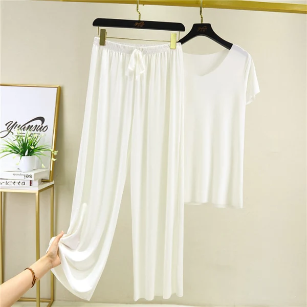 Ice Silk Loungewear Set