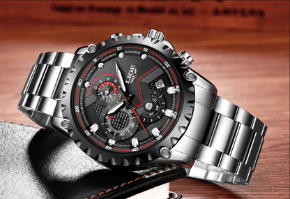 Heren Militair Stalen Horloge