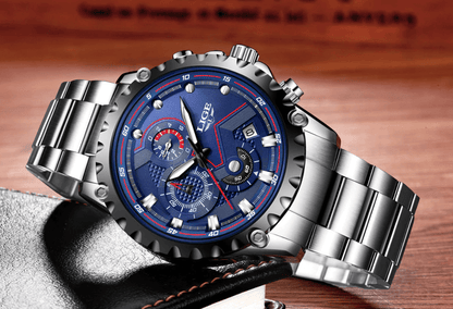 Heren Militair Stalen Horloge