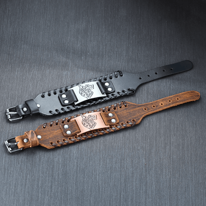 Viking Leren Armband