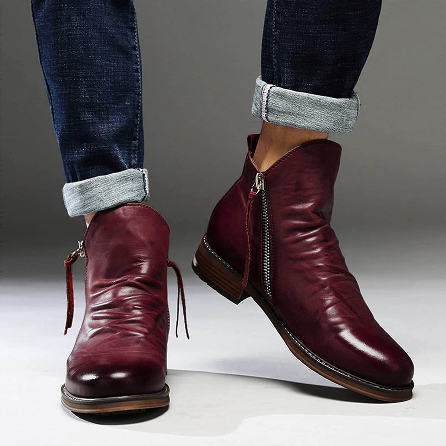 Heren Casual Leren Laarzen