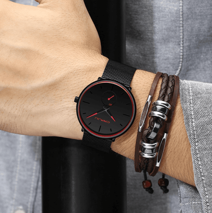 CRJJU Dunne Moderne Heren Horloge