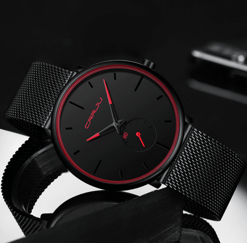 CRJJU Dunne Moderne Heren Horloge