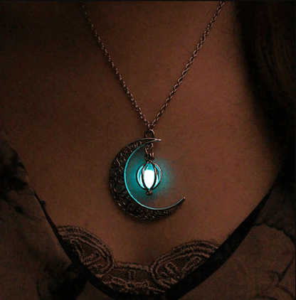 Glow in the Dark Maan Halsketting