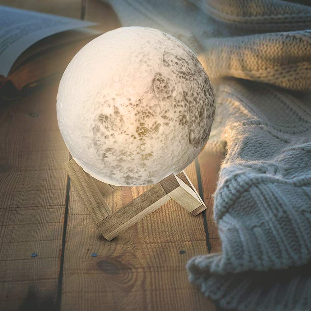 Maanlamp met kleuren