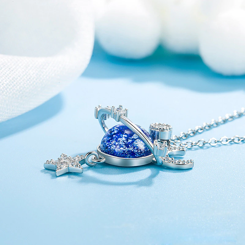 Maan & Sterren Planeet Ketting