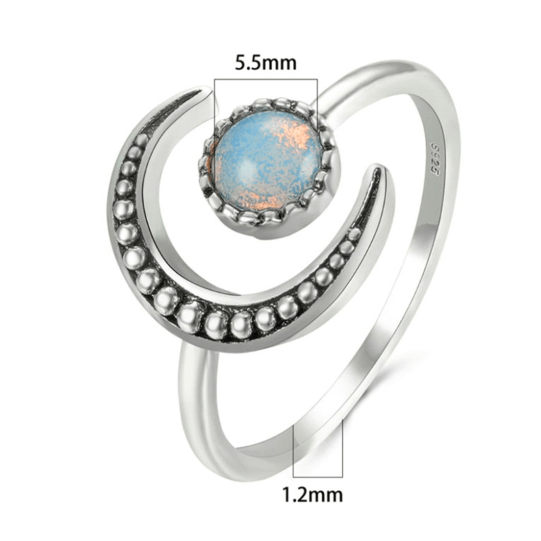 Maansteen Geluksring