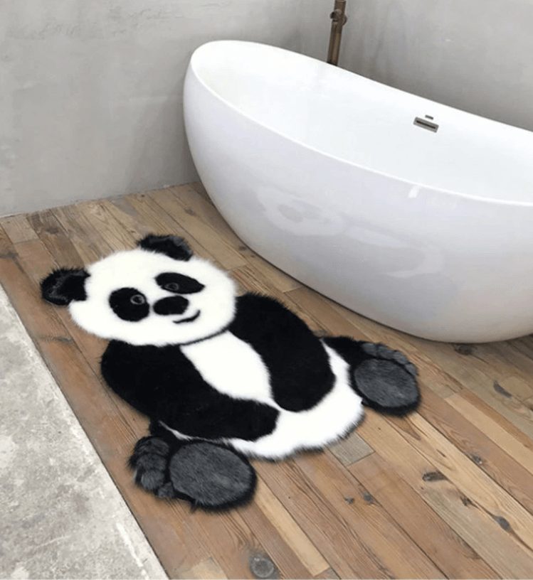 Panda Print Vloerkleed