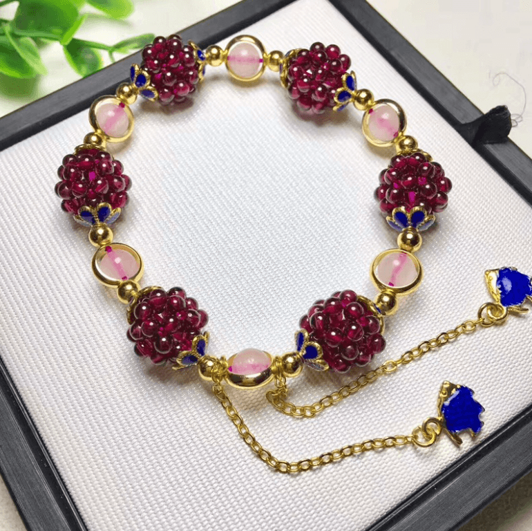 Granaat Edelsteen Granaatappel Armband
